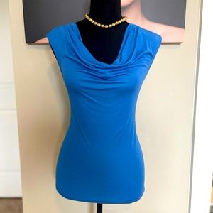 Cobalt Blue Sleeveless White House Black Market blouse